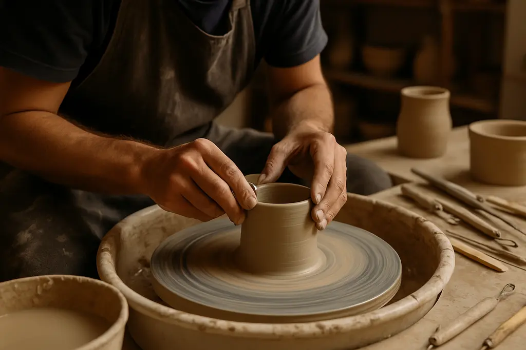 American Craft Narratives seen through handmade chairs, vessels, and jewelry in a quiet gallery