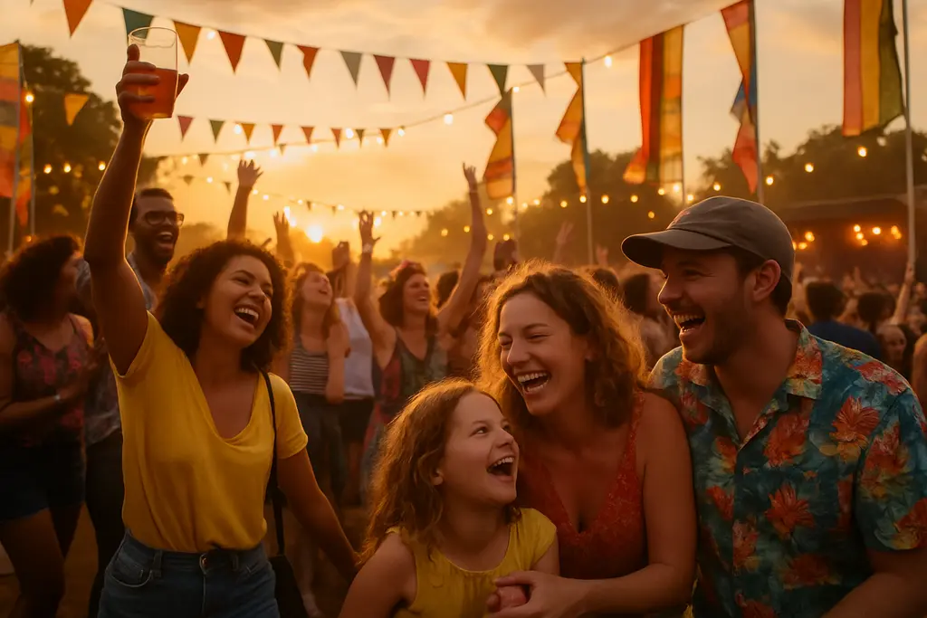 Empty outdoor stage field representing Cancelled Festivals and live music risk